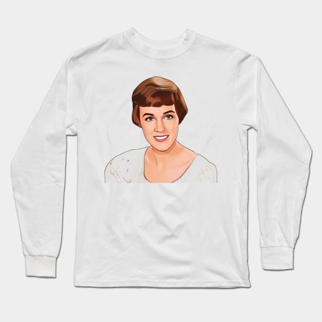 Maria Von Trapp Cartoon Long Sleeve T-Shirt by baranskini